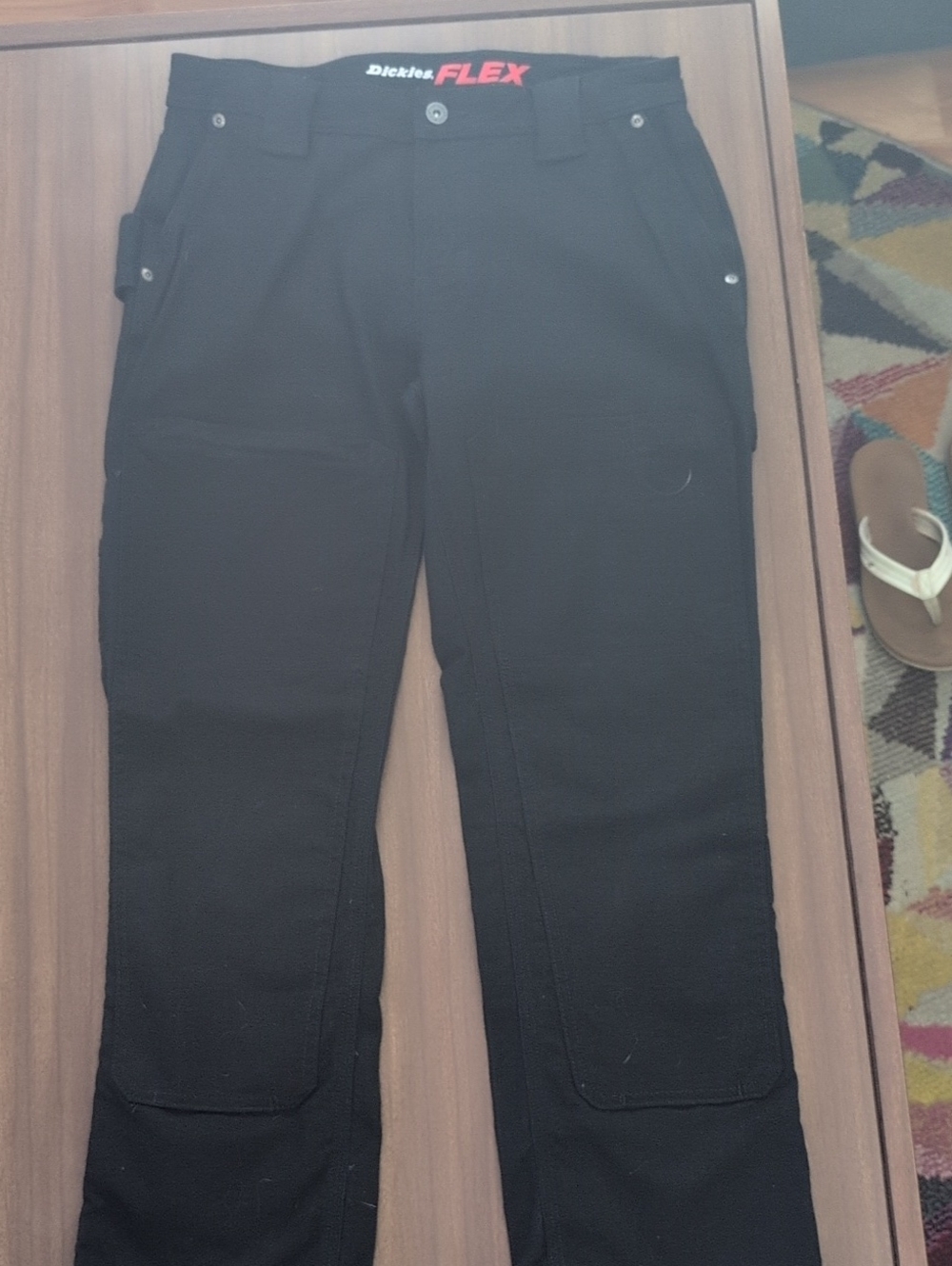 Dickies Black Flex Cargo Joggers with Red Flex Detail